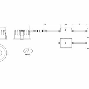 Alternative view of DURA indbygningsspot Inde/Ude