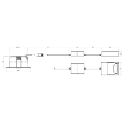 Alternative view of LH-ECO indbygningsspot Hvid