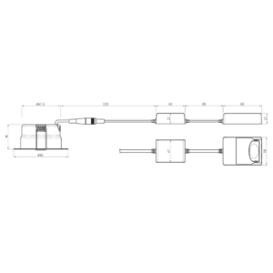 Alternative view of LH-ECO indbygningsspot Hvid
