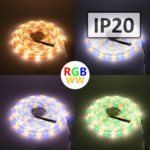 24V RGBW LED bånd - 5 meter