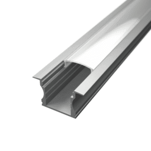 Dyb alu-profil til indbygning af LED strip - 2 meter