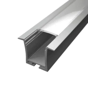 Komplet dyb alu-profil til LED Bånd til planforsænkning