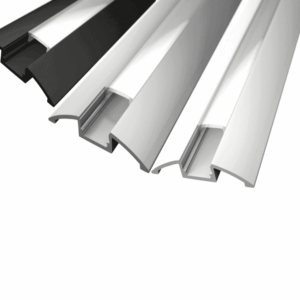 S4 buet alu-profil til LED strip - Hvid, Sort eller Alu