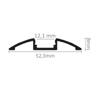 Alternative view of S4 Anodiseret Alu-profil 1M