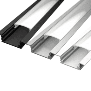 Planforsænket alu-profil til LED strip - 2 meter