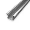 Dyb planforsænket anodiseret alu-profil til brug med LED strips.