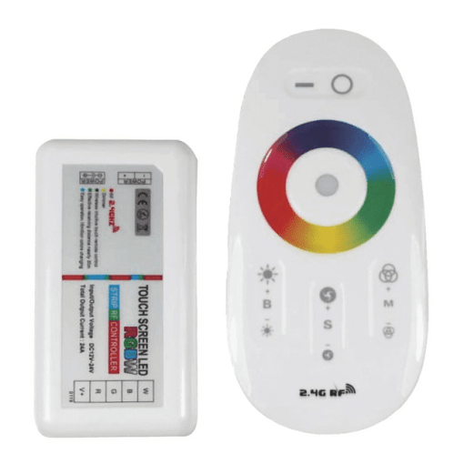 RGBW Controller og fjernbetjening til RGBW LED bånd