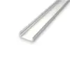 1 meter Hvid S1 Anodiseret Alu-profil til LED Bånd og LED Strips - Overflademontering/Påbygning
