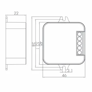 Alternative view of Hytronik Bluetooth LED lysdæmper