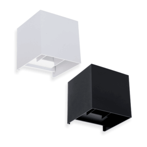 Amarillo Up/Down LED Væglampe, 2700K, 5,5W, 450LM, IP65, 230V, Sort eller Hvid