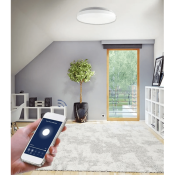Intelligent LED lampe med app- og stemmestyring