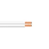 12V, 24V, Lav-volt ledning/kabel - 2 x 0,38mm² Hvid med finne