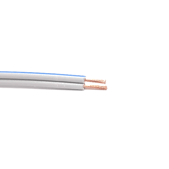 12V, 24V, Lav-volt ledning/kabel - 2 x 0,38mm² med lyseblå stribe