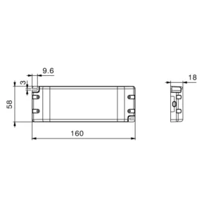 Alternative view of M-LED Driver 100W 12-24V