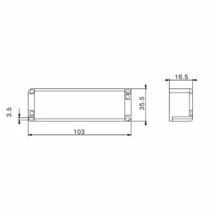 Alternative view of M-LED Driver 20W 12-24V