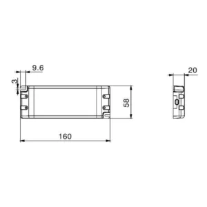 Alternative view of M-LED Driver 40W 12-24V