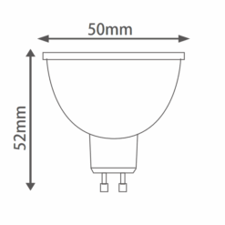 Alternative view of Sharp ECO GU10 Dæmpbar 420LM 2700K Ra98+ 60°