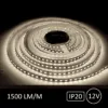 5 meter kraftigt 12V LED strip med en lysstyrke på 1500 lumens per løbende meter, 4000K Neutral Hvid lysfarve