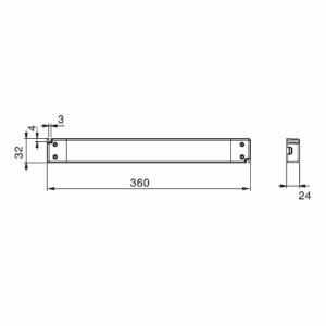 Alternative view of M-LED SLIM Driver 180W 12V
