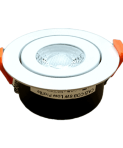 Ultra lavt og dæmpbar LED indbygningsspot - H: 33mm, hvid front, 230V, 3000K, Ra95+