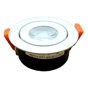 Ultra lavt og dæmpbar LED indbygningsspot - H: 33mm, hvid front, 230V, 3000K, Ra95+