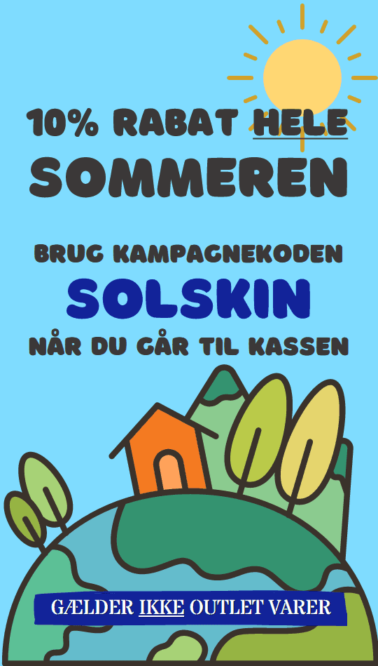 10% Rabat på hele butikken hele sommeren
