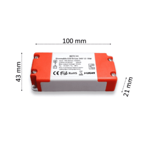 cabi kitch daempar led driver 24v 12 18w triac 3