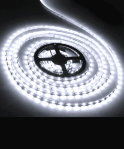 Kraftigt 5 meter 12V LED bånd 12W/M 6000K Kold Hvid