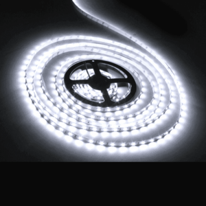 Kraftigt 5 meter 12V LED strip 12W/M 6000K Kold Hvid
