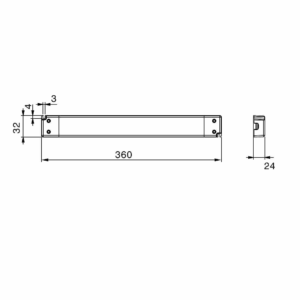 Alternative view of M-LED SLIM Driver 150W 24V
