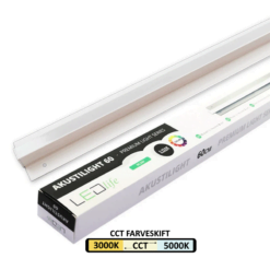 60cm LED Troldtektskinne med CCT-farveskift, 24V, 3000-5000K, Dæmpbar