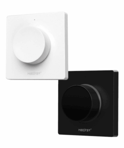 MiBoxer Trådløs Drejelysdæmper, 2,4GHz RF, Hvid, Sort