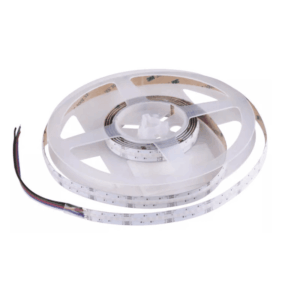 5 meter kraftigt COB RGBW LED strip med 24W pr. meter og 3000K varm hvid lysfarve med en CRI/Ra på 90+. IP20. 2 års garanti