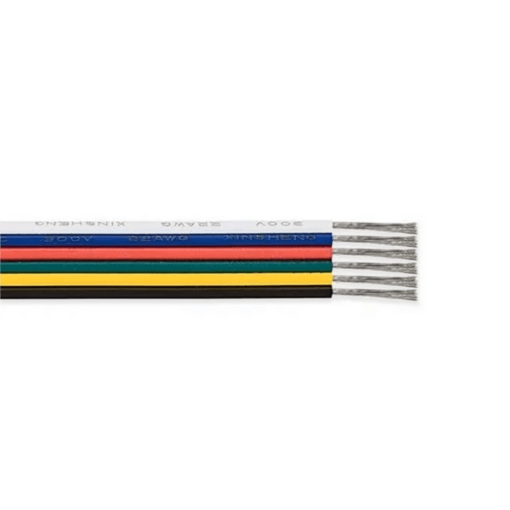 RGB+CCT 6-ledet lav-volts kabel til bl.a. LED bånd