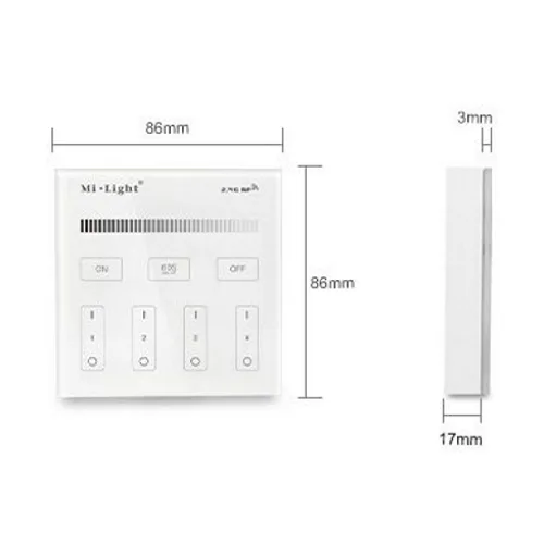 2,4GHz Touch Panel til Batteri - Single Color - Billede 4