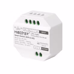 230V Smart Switch Smart-afbryder med direkte WIFI tilslutning + 2,4GHz RF Fjernbetjeninger og push.