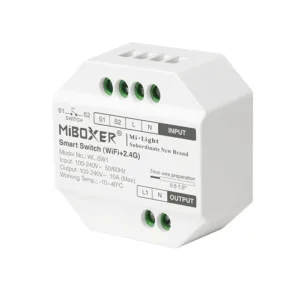 230V Smart Switch Smart-afbryder med direkte WIFI tilslutning + 2,4GHz RF Fjernbetjeninger og push.