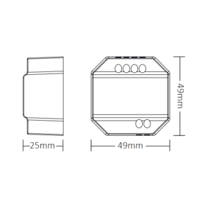 Alternative view of Miboxer WIFI Smart Switch afbryder 2,4GHz med Push
