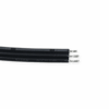 3-ledet sort lavvoltskabel, 3x0,20mm² til CCT og Digital LED strip