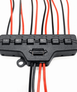 Universal 6-fordeler terminal til lavvolt installationer på maks 50 volt, 9 ampere.