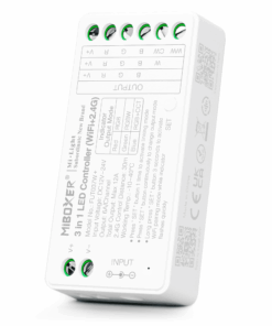 3 i 1 WIFI LED controller, RGB, RGBW & RGB+CCT, 12-24v, 2,4GHz + WIFI