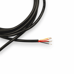 Alternative view of 1-200 meter rund 6-ledet kabel 6x0,20mm² Sort