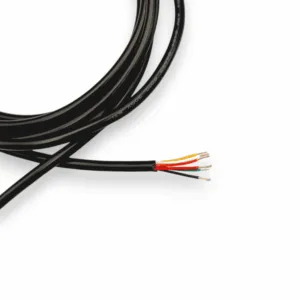 1 200m rund sort rgbcct lavvoltl kabel til led baand 6 ledet 24awg 02mm2 1