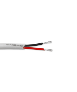 2-ledet rund hvid kabel, 2x0,34mm² til LED bånd
