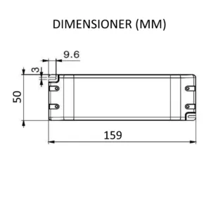 Alternative view of M-LED LED Driver 30W 12-24V