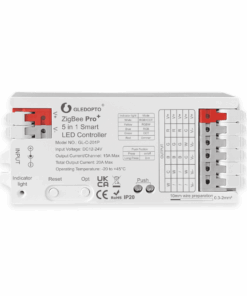 5-i-1 Zigbee controller med Zigbee 3.0 teknologi og 2,4GHz RF til fysisk fjernbetjening. Virker med HUE og mange andre Zigbee hubs