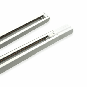 1 meter IRIS 1-faset 1f strømskinne til skinnespot og pendeladapter, 230V, IP20, Komplet inkl. tilslutning og endestykker