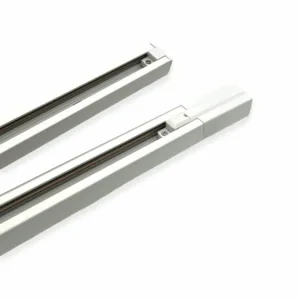 1 meter IRIS 1-faset 1f strømskinne til skinnespot og pendeladapter, 230V, IP20, Komplet inkl. tilslutning og endestykker