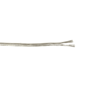 Transparrent kabel med hvid indikator. Metervare, 1-100 meter