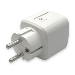 230V WIFI Smart Plug m. jord, 20A, Energimåler, Tuya, 2,4GHz